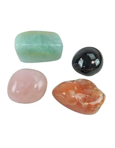 Pack Lithothérapie "Amour et Sensualité" - Assortiment 4 pierres roulées