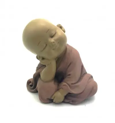 Figurine miniature Bébé Bouddha penseur 7cm
