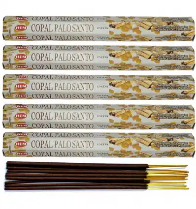Encens Copal / Palo Santo. Lot de 100 bâtons | HEM