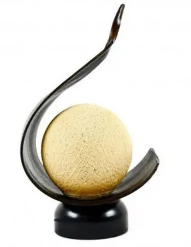 Lampe Ethnique en Feuille de cocotier Naturelle | Fabrication artisanale