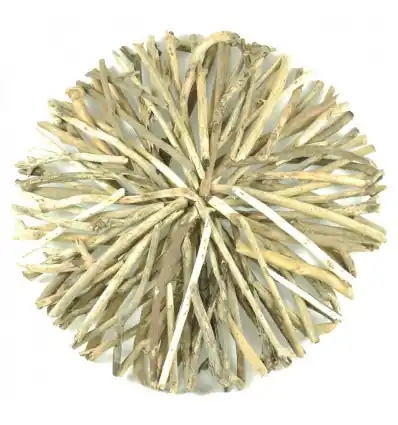 Décoration murale ronde en bois flotté ø60cm