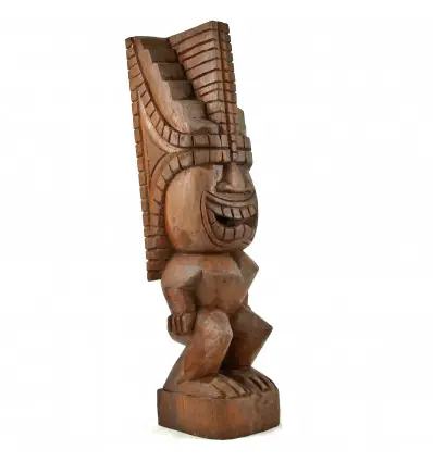 Tiki Lono Polynésien en bois de Suar 50cm