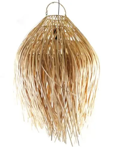 Suspension Bohème "Palmyre" en rotin ⌀45cm