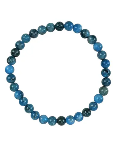 Bracelet en Apatite Bleue AAA | Boules 6mm