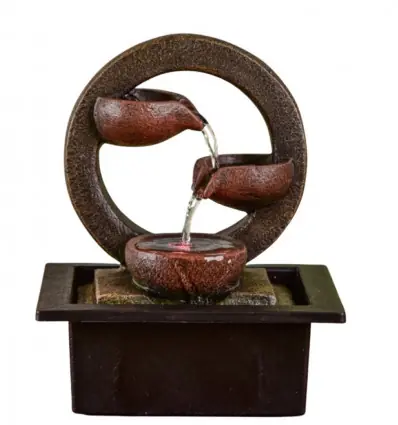 Fontaine d'intérieur moderne Zen Terai avec éclairage Led