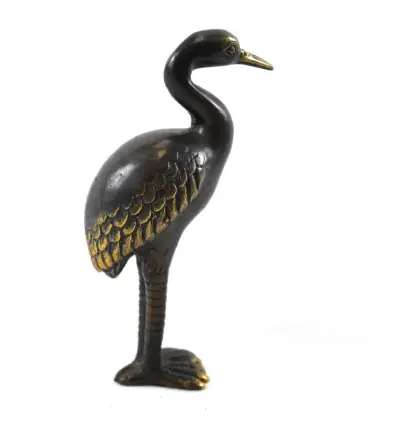 Statuette Héron 13cm en laiton