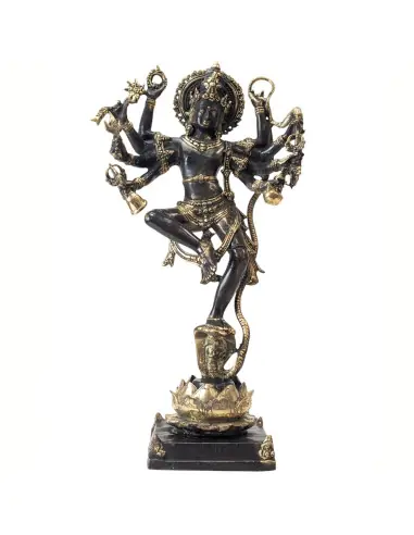Majestueuse statue Shiva Nataraja 66cm en laiton. Artisanat asiatique. Pièce Rare