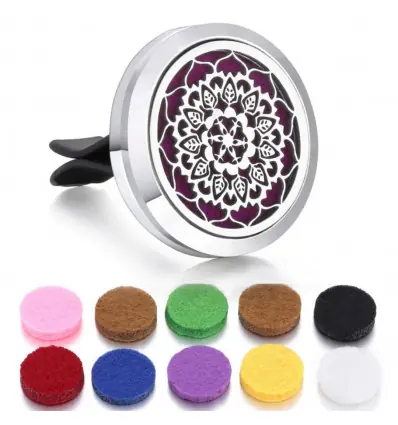 Diffuseur de parfum pour voiture à clipser + 10 buvards | Mandala