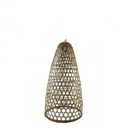 Suspension en rotin et bambou 48cm modèle Jimbaran - Création artisanale