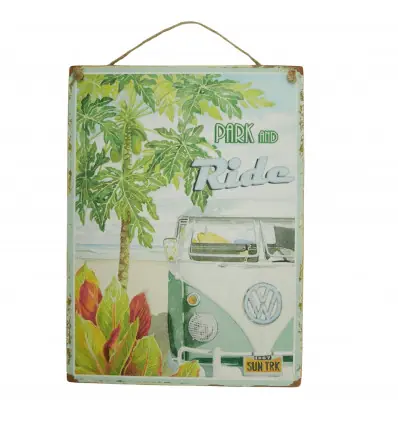 Tableau en bois "Park and Ride" 40x30cm