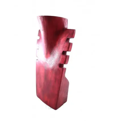 Présentoir en bois pour colliers et pendentifs 25cm | Finition "Rouge Intense"