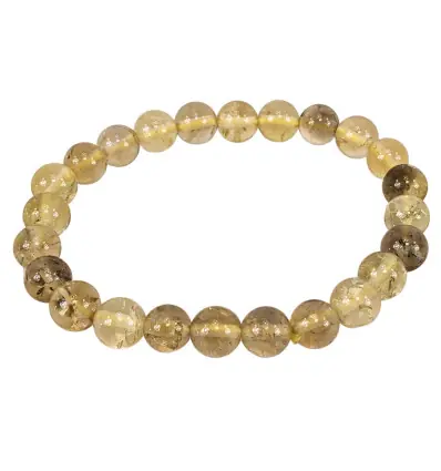 Bracelet en Citrine | Boules 8mm