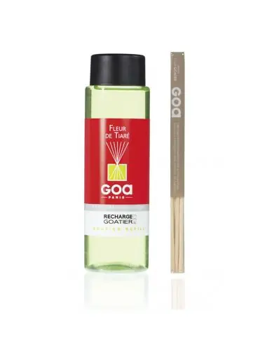 Recharge de parfum Fleur de tiaré - Goa 250ml + 1 pack rotin