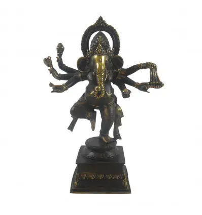 Statue de Ganesh en laiton 30cm. Décoration Indienne
