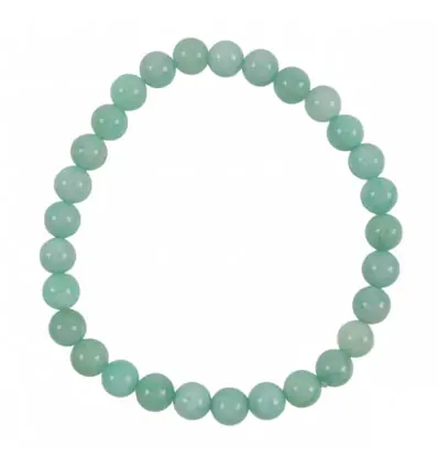 Bracelet Amazonite Bleue - boules 6mm