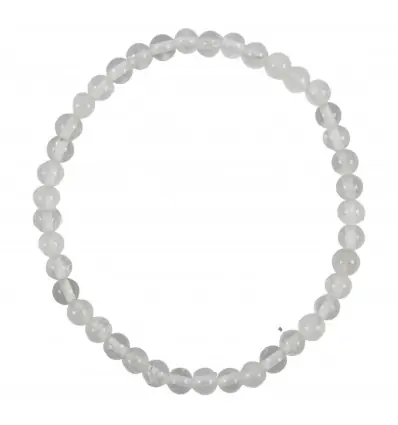 Bracelet en Cristal de roche | Boules 4mm