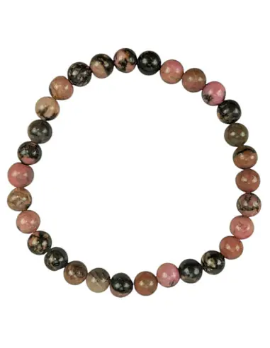 Bracelet Rhodonite naturelle | Boules 6mm