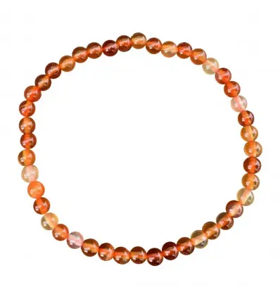 Bracelet Cornaline | Boules 4mm