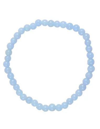 Bracelet Angélite | Boules 4mm