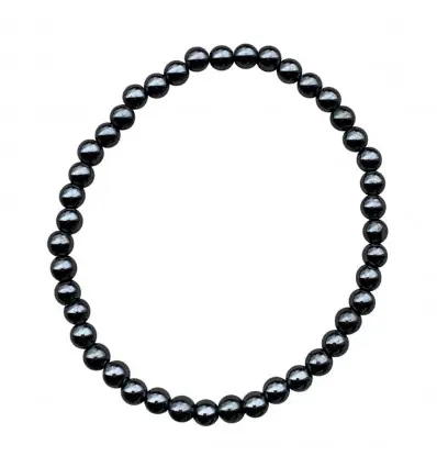 Bracelet Hématite | Boules 4mm