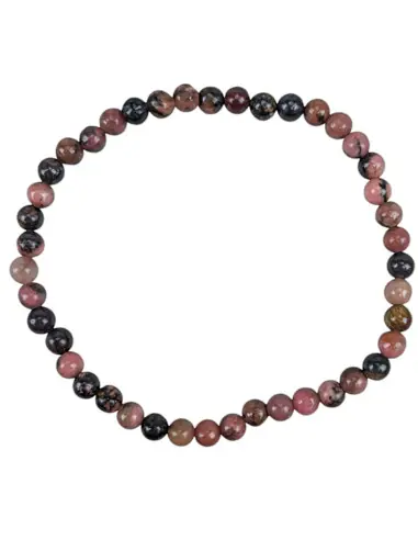 Bracelet Rhodonite naturelle | Boules 4mm
