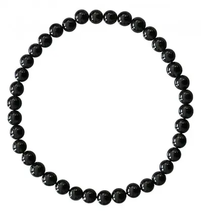 Bracelet Obsidienne noire | Boules 4mm