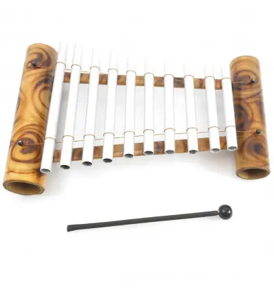 Xylophone en bambou naturel - Fabrication à la main