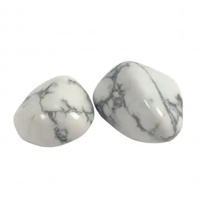 Howlite blanche - Pierres roulées 40/50g