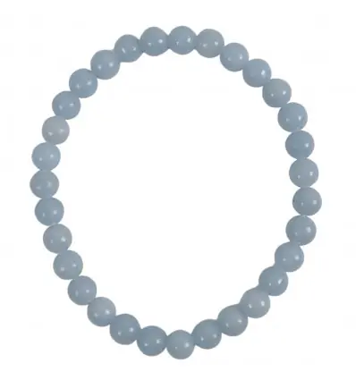 Bracelet Angélite | Boules 6mm