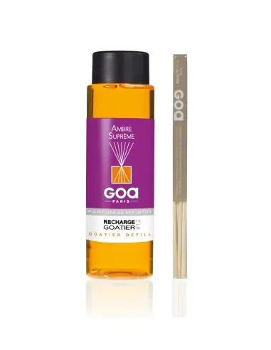 Recharge de parfum Ambre Suprême - Goa 250ml + 1 pack rotin