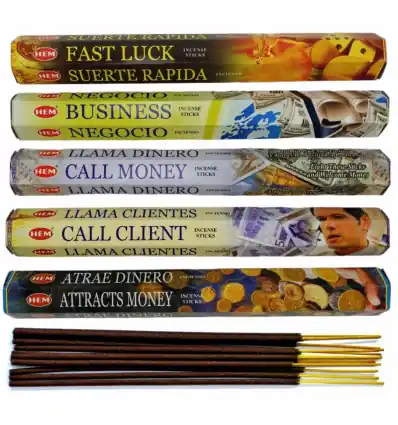 Assortiment d'encens - Bouquet "Business" 5 parfums / 100 bâtons | HEM