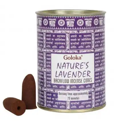 Boîte de 24 cônes d'encens Backflow Lavande | Goloka