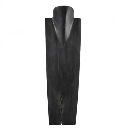 Déclassé - Présentoir spécial colliers longs 50cm - Buste en bois massif noir