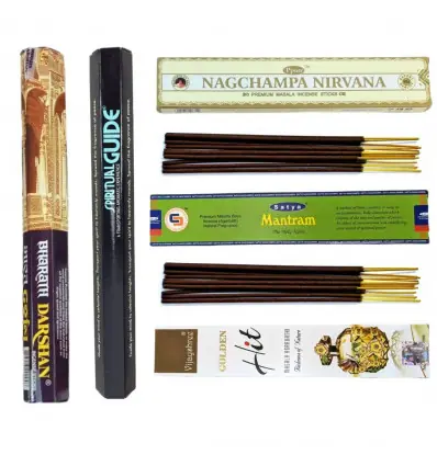 Assortiment " Découverte des Encens Indiens" | 5 marques d'exception