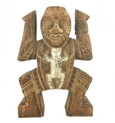 Totem d'Immunité "Koh Samui" en Bois 30cm