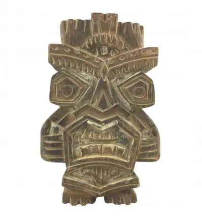 Totem "Koh Tao" en Bois 30cm style Tiki