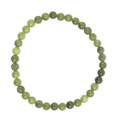 Bracelet Jade Néphrite | Boules 4,5mm
