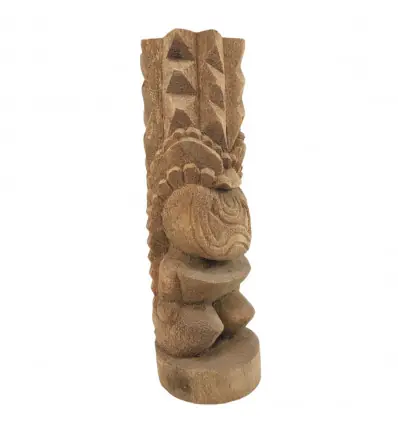 Statue Polynésienne "Tiki Kanaloa" en bois de Cocotier 50cm