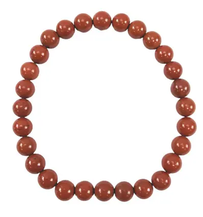 Bracelet Jaspe Rouge | Boules 6mm