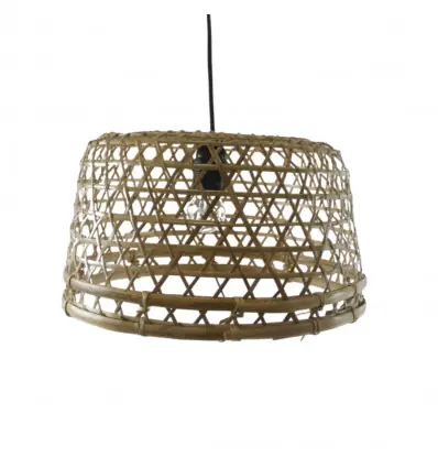 Suspension en rotin et bambou Ø37cm - Modèle Amlapura - Création faite à la main