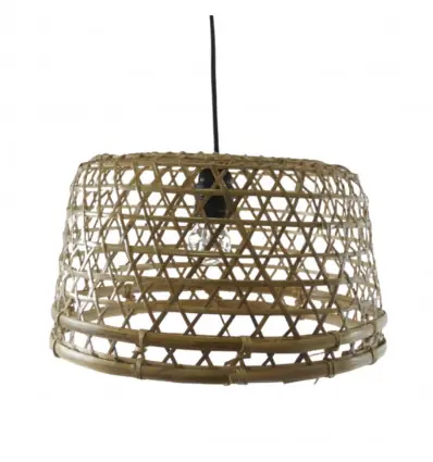 Suspension en rotin et bambou Ø41cm - Modèle Amlapura - Création faite à la main