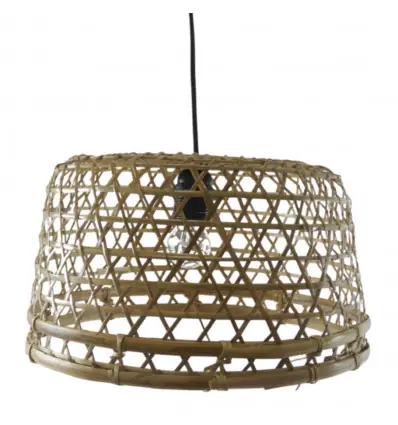Suspension en rotin et bambou Ø47cm - Modèle Amlapura - Création faite à la main