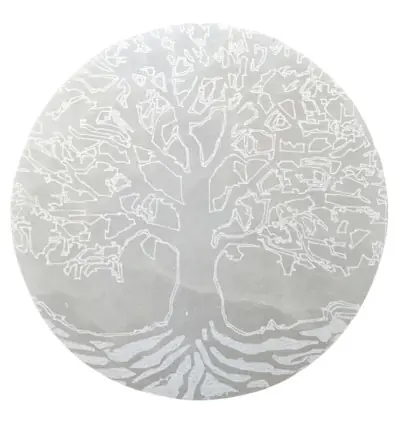 Disque Arbre de Vie en Sélénite ø10cm - Plaque de rechargement