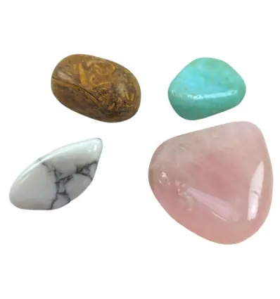 Pack Lithothérapie "No Stress" - Assortiment 4 pierres roulées