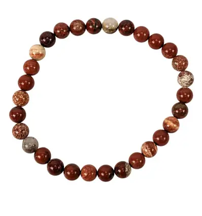 Bracelet Jaspe Breschia | Boules 6mm