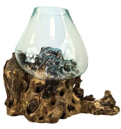 Vase en Verre Soufflé sur Racine de Gamal | Format XL