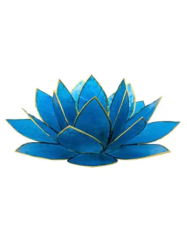 Bougeoir Fleur de Lotus 5ème Chakra | Chakra de la Gorge