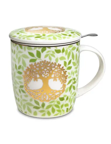 Mug infuseur à thé 400ml décor Arbre de Vie