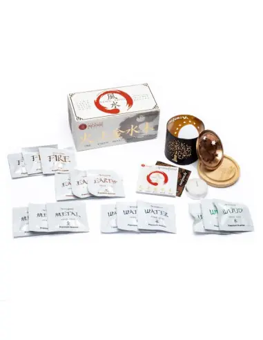 Coffret Feng Shui : Diffuseur Arbre de Vie & Briques d'Encens 5 éléments