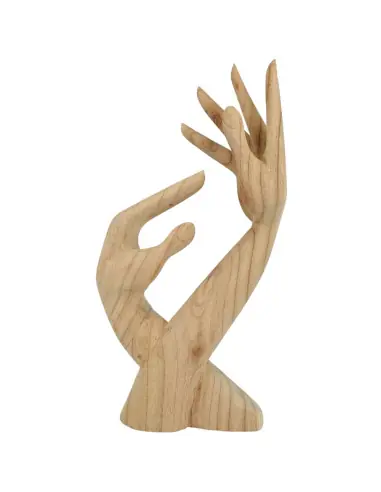 Sculpture Mains et Présentoir original en bois